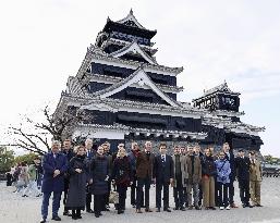 Envoys from EU member countries visit Kumamoto