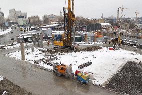 Repair works at Kyiv Metro tunnel