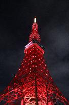 JAPAN-TOKYO-TOKYO TOWER-CHINESE NEW YEAR-ILLUMINATION