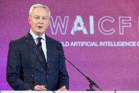 Bruno Le Maire And Marina Ferrari At The World Ai Festival - Cannes