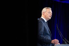 Bruno Le Maire And Marina Ferrari At The World Ai Festival - Cannes