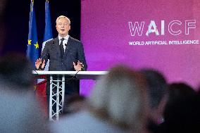 Bruno Le Maire And Marina Ferrari At The World Ai Festival - Cannes