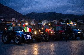 Farmers Protests In L'Aquila