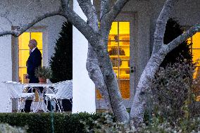 President Joe Biden departs the White House