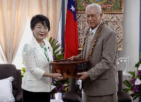 Japan foreign minister in Samoa