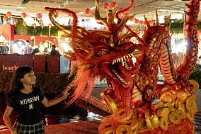 INDONESIA-BALI-CHINESE LUNAR NEW YEAR-DECORATION