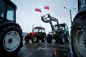 Polish Farmers In Protest Against Duty Free Trade With Ukraine