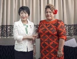 Japan foreign minister in Samoa