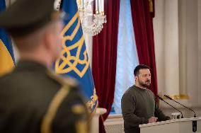 Ukraine's President Zelenskyy Awards Presentation - Kyiv
