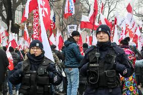 Anti-government Protest In Warsaw, Poland