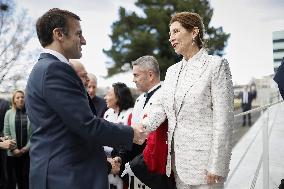 President Emmanuel Macron Visit To Bordeaux