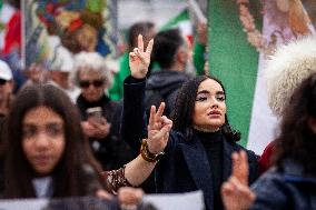 Protest against Islamic Regime in Iran on anniversary of the revolution
