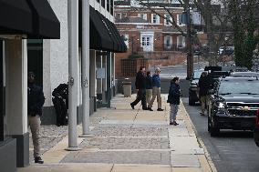 U.S. President Joe Biden Visits Jos A. Bank To Shop