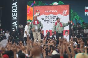 The Last Open Campaign Before The Presidential Election In Indonesia