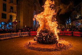 Bonfire Of St. Conrad In Molfetta