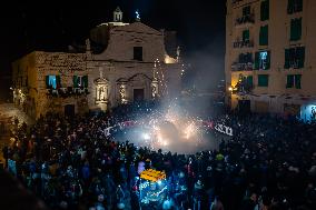 Bonfire Of St. Conrad In Molfetta