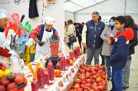 TUNISIA-TUNIS-FOOD EXHIBITION-POMEGRANATE JUICE