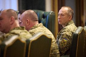 President Zelenskyy Meets with New Military Leadership Team - Kyiv