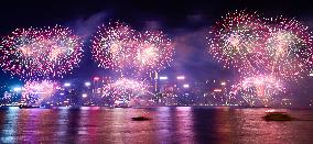 CHINA-HONG KONG-SPRING FESTIVAL-FIREWORKS (CN)