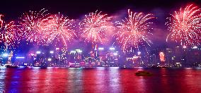 CHINA-HONG KONG-SPRING FESTIVAL-FIREWORKS (CN)