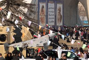 Missile And Military UAV Exhibition During Islamic Revolution Victory Anniversary