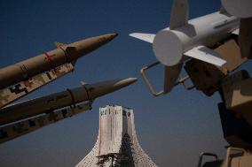 Missile And Military UAV Exhibition During Islamic Revolution Victory Anniversary