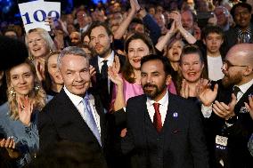 Election reception of Green Party backed presidential candidate Pekka Haavisto