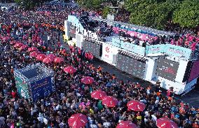 Aerial View Of The Performance Of Bloco Agrada Gregos