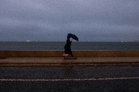 Lisbon In Rain