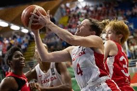 (SP) HUNGARY-SOPRON-BASKETBALL-FIBA WOMEN'S OLYMPIC QUALIFIERS-CANADA VS JAPAN