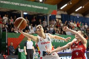 (SP) HUNGARY-SOPRON-BASKETBALL-FIBA WOMEN'S OLYMPIC QUALIFIERS-SPAIN VS HUNGARY