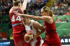 (SP) HUNGARY-SOPRON-BASKETBALL-FIBA WOMEN'S OLYMPIC QUALIFIERS-SPAIN VS HUNGARY