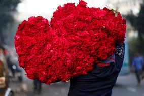 Flower Market In Dhaka