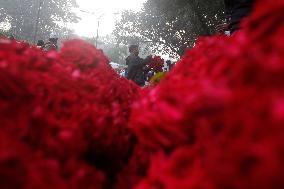 Flower Market In Dhaka