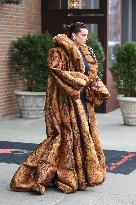 Bella Thorne In A Big Coat - NYC
