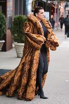 Bella Thorne In A Big Coat - NYC
