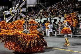 Parade of Samba Schools From The Sao Paulo