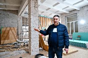 Volunteers repair Zaporizhzhia academy