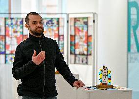 Photo exhibition of Mariupol stained glass windows in Lviv