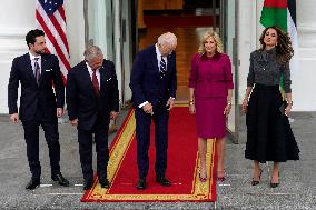 Joe Biden welcomes Jordan King Abdullah II - Washington
