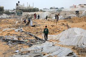 MIDEAST-GAZA-RAFAH-ISRAEL-AIR STRIKES-AFTERMATH