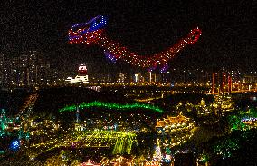 Drones Dragon Pattern in Nanning