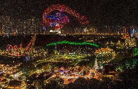 Drones Dragon Pattern in Nanning