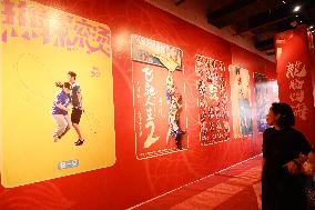 People Wait in Front of Movie Posters for the Lunar Year at A Cinema in Nanning