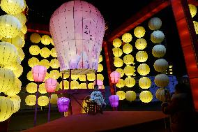 Colored Lantern Display in Jiujiang