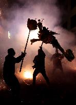 Artists Perform Firecracker Dragon to Celebrate Chinese Lunar Year in Liuzhou