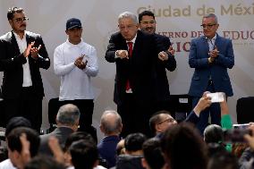 Mexico’s President Lopez Obrador Inaugurates Technological Baccalaureate School