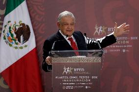 Mexico’s President Lopez Obrador Inaugurates Technological Baccalaureate School