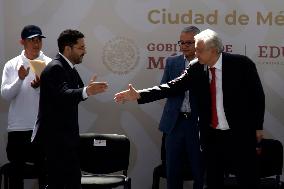 Mexico’s President Lopez Obrador Inaugurates Technological Baccalaureate School