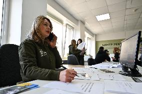 Ukrainian Army Recruitment Centre in Lviv